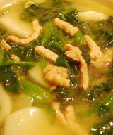 菠菜肉丝汤面的做法 菠菜肉丝汤面的做法