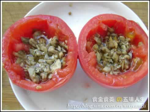 橄榄油菌菇番茄盅的做法(素菜-减脂抗衰老)