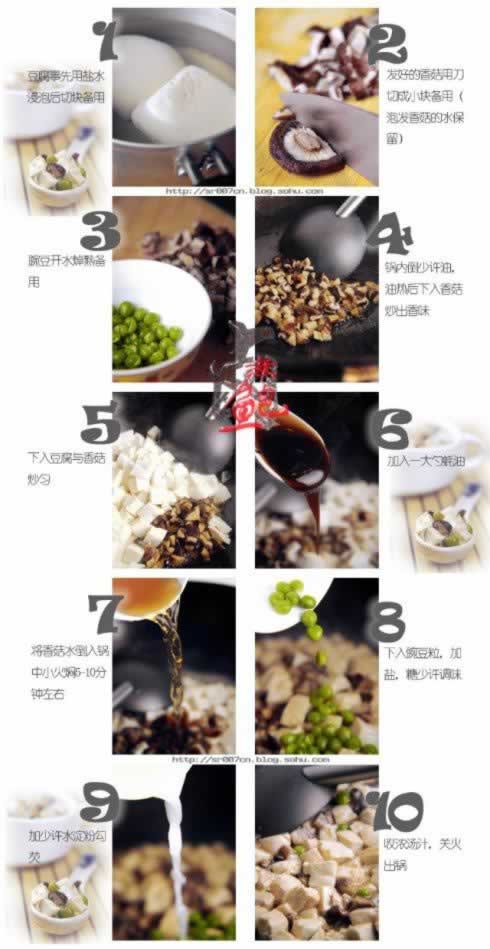 香菇豆腐的做法(素菜)