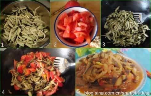 茄汁茄条的做法(素菜-茄子的另一种减肥又下饭的吃法)