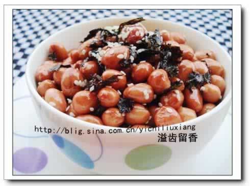 海苔芝麻花生的做法(素菜-不怕胖的下酒菜)