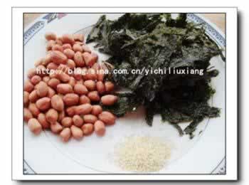 海苔芝麻花生的做法(素菜-不怕胖的下酒菜)