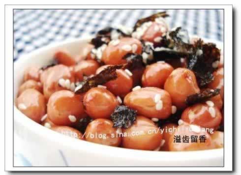 海苔芝麻花生的做法(素菜-不怕胖的下酒菜)