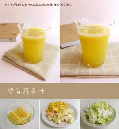 凉拌西瓜皮和健胃蔬果汁的做法(减肥食谱)