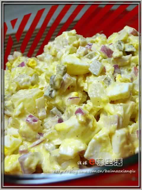 鸡蛋土豆沙拉的做法(蛋黄酱的做法)