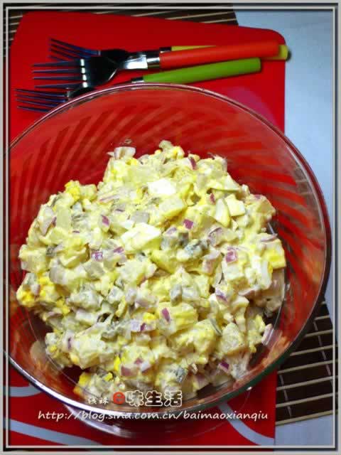 鸡蛋土豆沙拉的做法(蛋黄酱的做法)