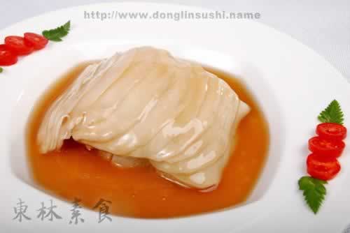 顶汤白灵菇扒娃娃菜的做法(素菜)