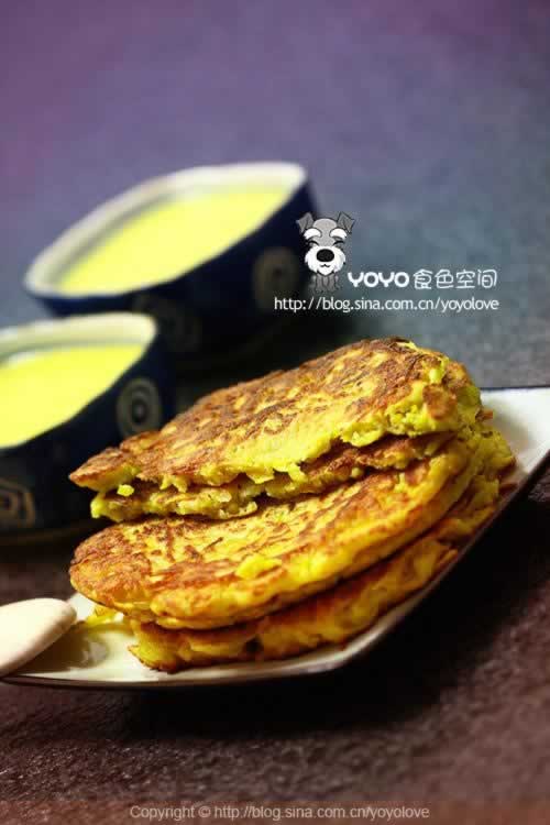 南瓜饼的做法(早餐食谱-排毒减肥)