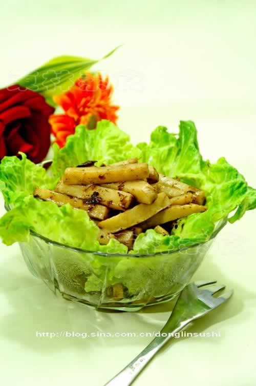 橄榄菜炒冬笋(春笋)的做法(减肥排毒菜)