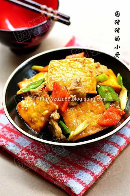 川式家常豆腐的做法(素菜)