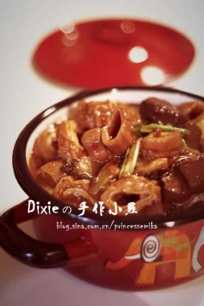 五更肠旺的做法(荤菜-台式川菜)