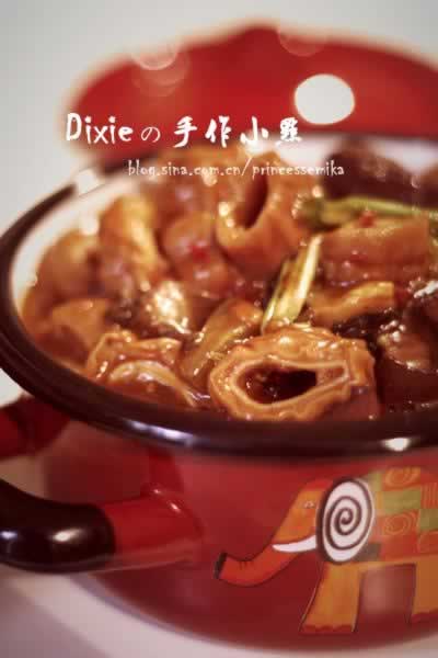 五更肠旺的做法(荤菜-台式川菜)