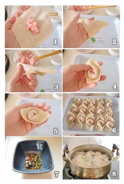 红油抄手的做法(早餐菜谱-重庆美食)