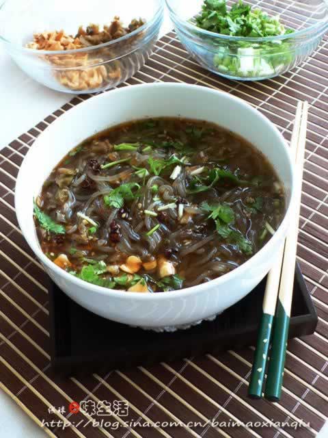 家庭版重庆酸辣粉的做法(四川风味小吃)