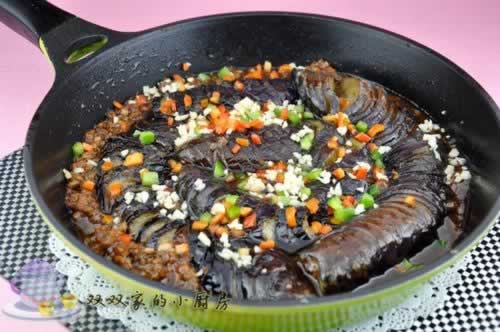 酱焖蓑衣茄子的做法(素菜)