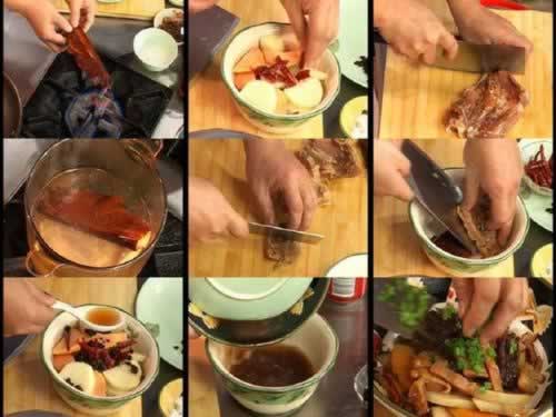 腊味合蒸和白肉素鸡的做法(荤素搭配)