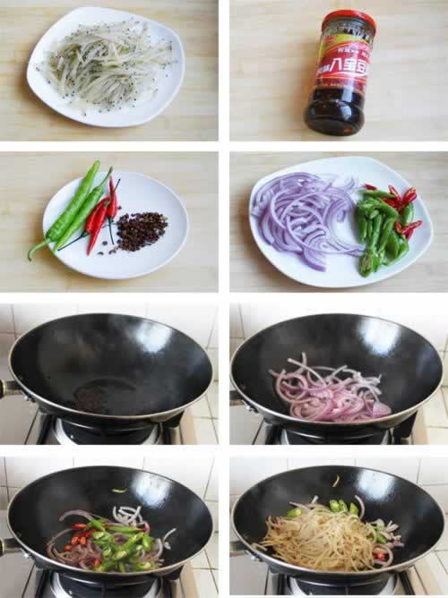 豉椒小银鱼的做法(绝好的家常下饭小菜)