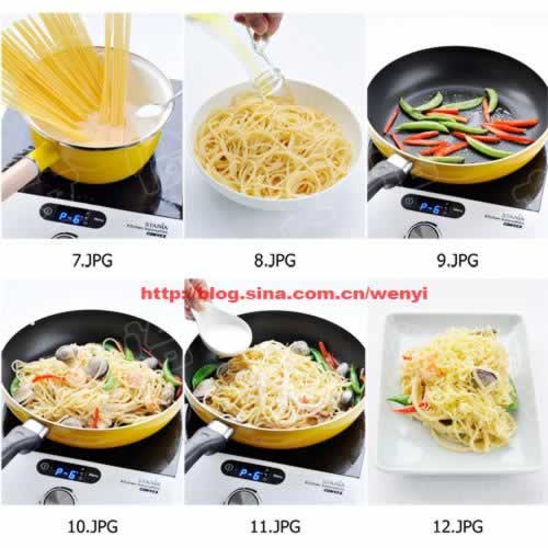 海鲜焗意大利面的做法(西餐)