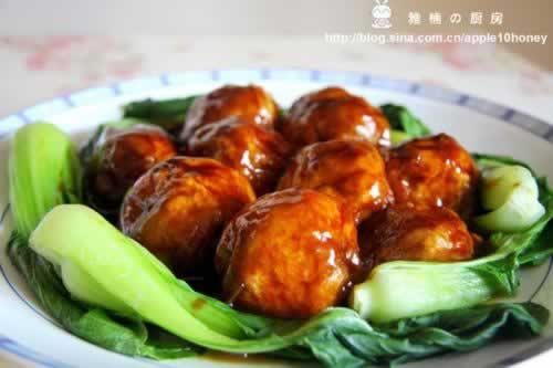 油面筋塞肉的做法(荤菜-上海本帮菜)