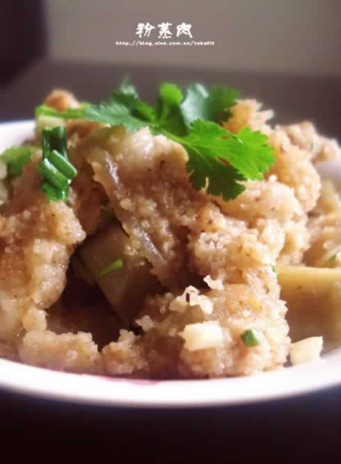 五香粉蒸肉的做法(荤菜-清蒸菜)