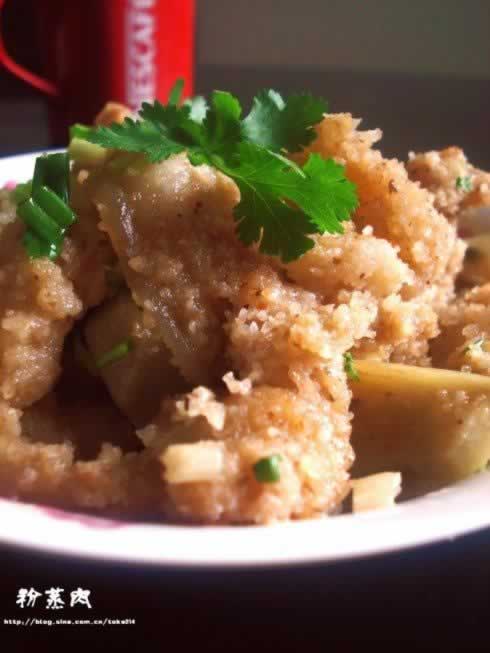 五香粉蒸肉的做法(荤菜-清蒸菜)