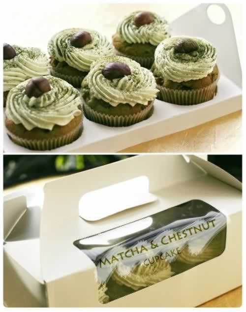 抹茶栗子杯子蛋糕的做法(早餐菜谱)