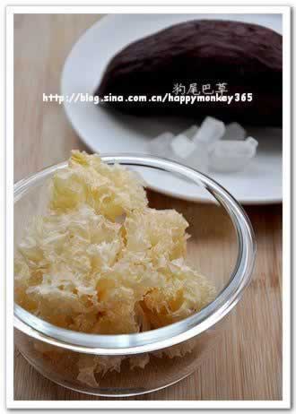 紫薯银耳汤的做法(甜汤)
