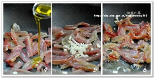 腊肉炒藜蒿的做法(荤素搭配)