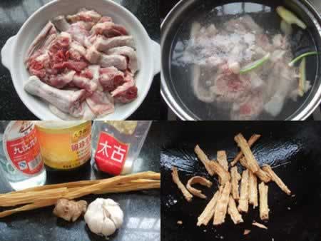 腐竹煲仔焖鹅的做法(荤菜)