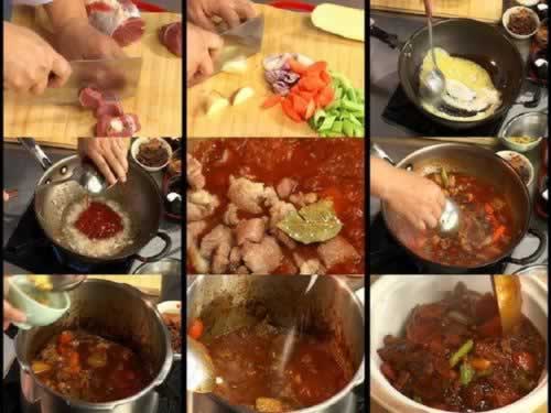 罐焖牛肉和腌菜炒汤圆的做法(荤素搭配)