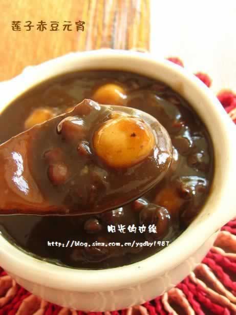 莲子赤豆元宵的做法(甜品)