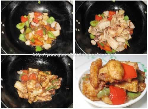 咸鲜回锅鱼片的做法(荤菜)