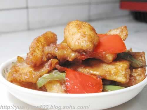 咸鲜回锅鱼片的做法(荤菜)