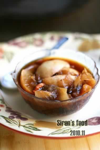 红枣炖双雪的做法(家庭食疗-清热滋润)