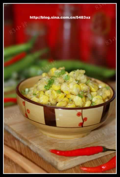 椒盐玉米粒的做法(素菜)