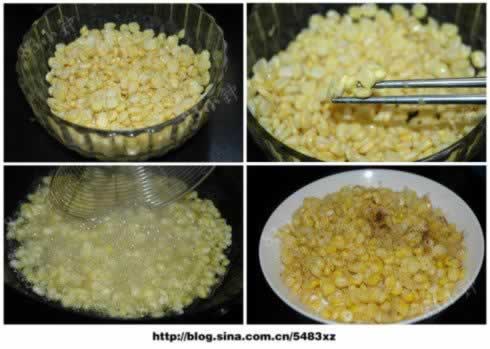 椒盐玉米粒的做法(素菜)