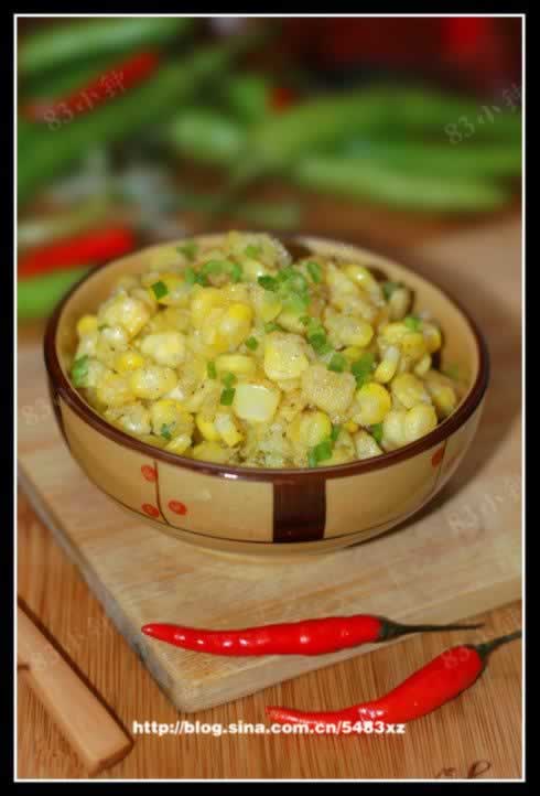 椒盐玉米粒的做法(素菜)