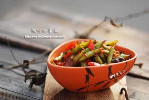 辣炒四季豆的做法(素菜)