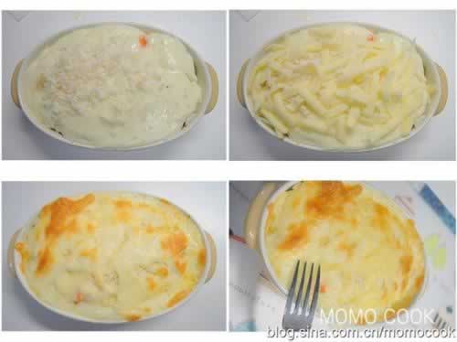 芝士焗面包边的做法(早餐菜谱)