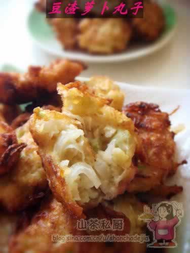 豆渣萝卜丸子的做法(素菜)
