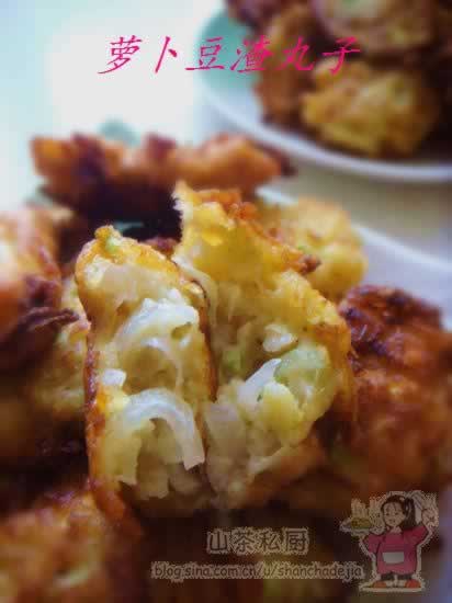 豆渣萝卜丸子的做法(素菜)