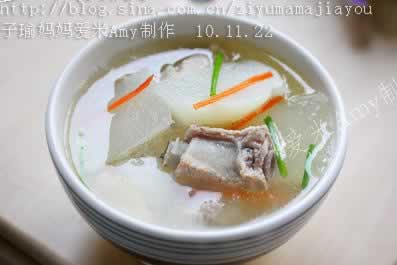 萝卜炖仔排的做法(荤素搭配-冬日暖身汤)