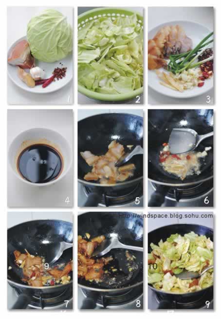 干锅腊肉手撕包菜的做法(荤素搭配-手撕包菜好吃的关键)