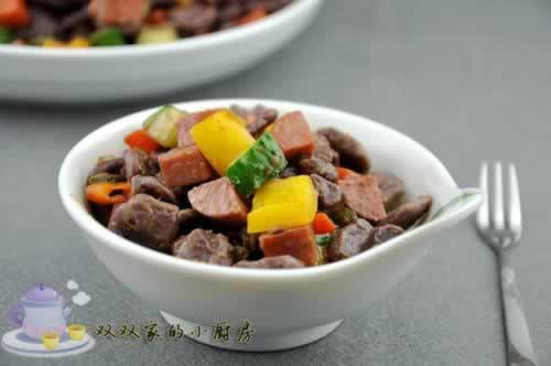 香炒紫薯面片的做法(早餐菜谱)