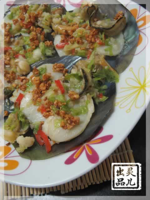 金银蒜蒸带子的做法(清蒸菜)