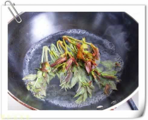 香椿拌面的做法(早餐菜谱)