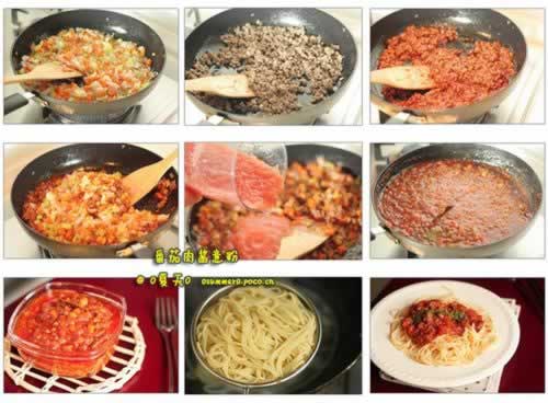 番茄肉酱意粉的做法(西餐)