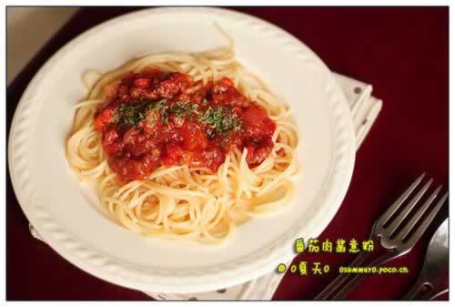 番茄肉酱意粉的做法(西餐)
