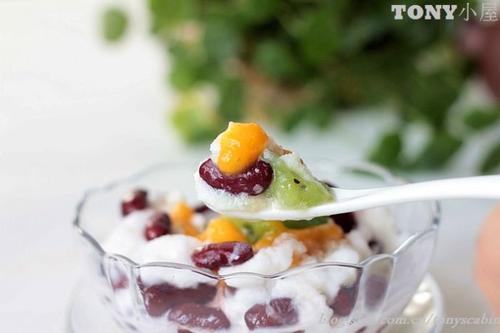牛奶红豆冰沙的做法(甜品)