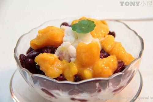 牛奶红豆冰沙的做法(甜品)